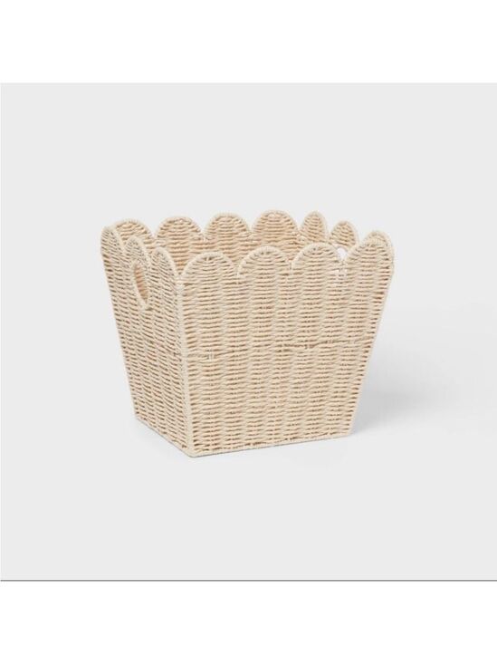 Pillowfort Other - Large Woven Scallop Kids' Storage Basket - Pillowfort